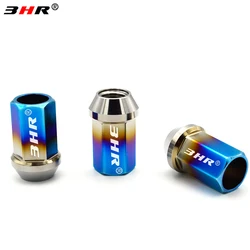 HRMin Gr5 titanium wheel lug nut M12x1.5x35mm and lock nut open end