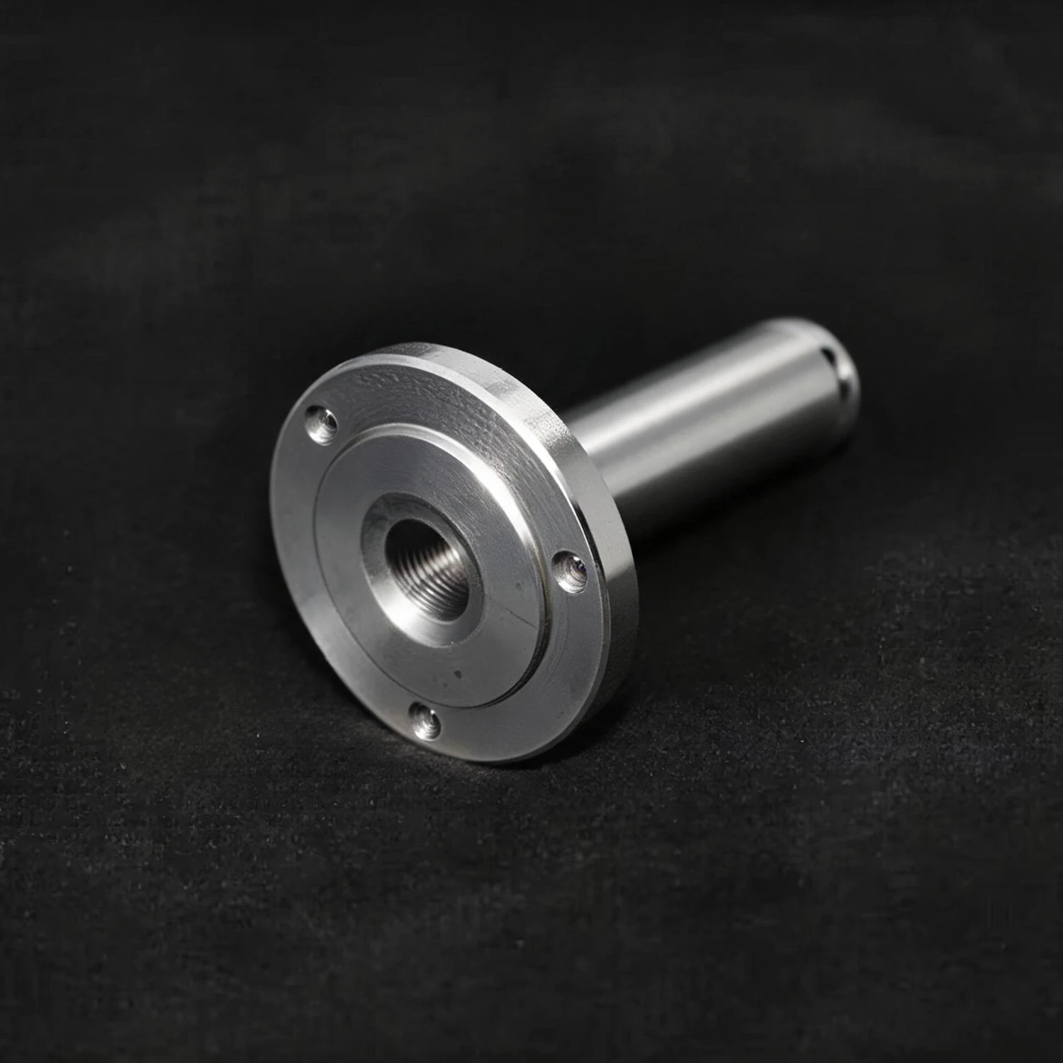 Lathe Headstock Spindle Shaft OD25mm L112mm Flange Base Adapter for 80mm &100mm Lathe Chucks