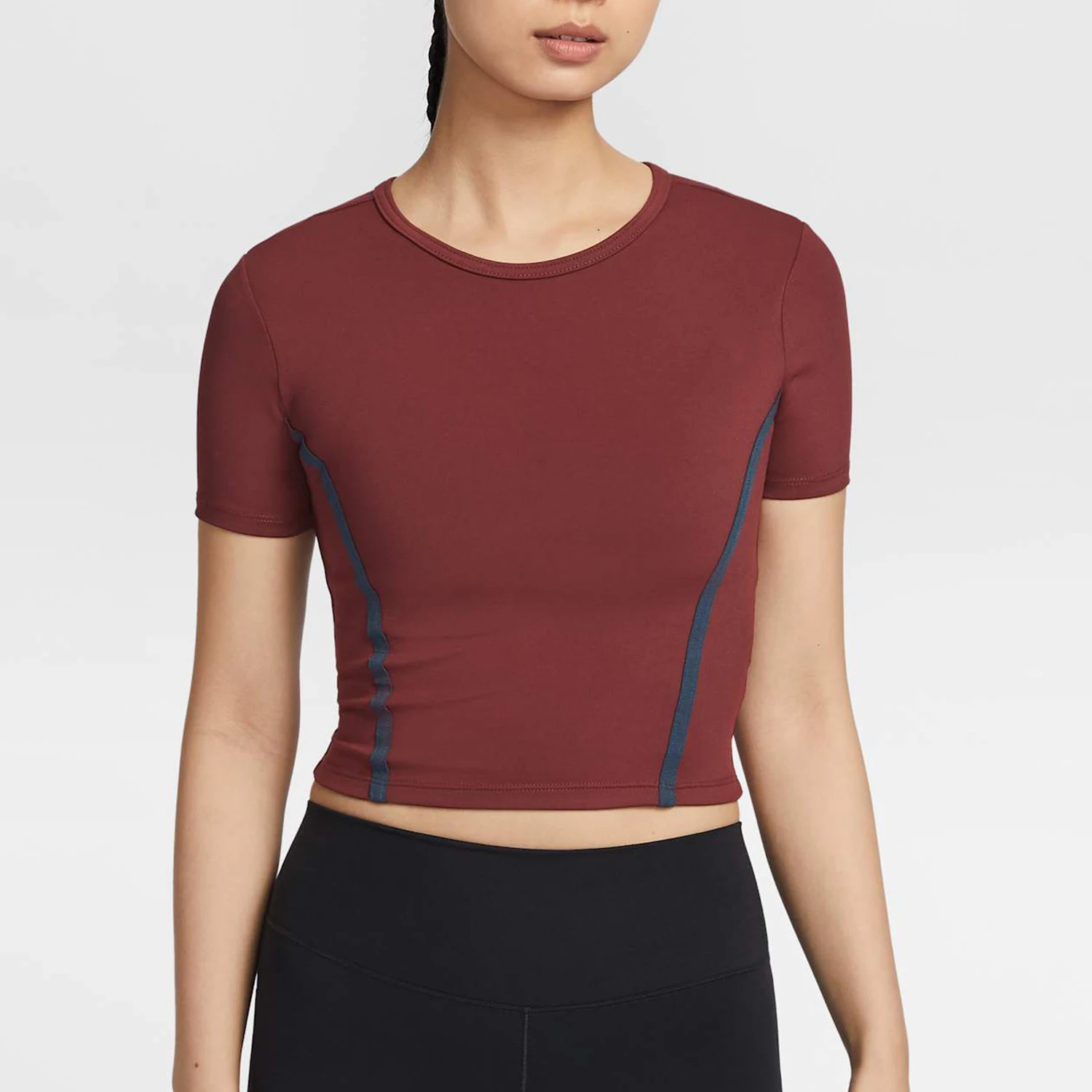 

Nike Официальный подлинный летний новый женский короткий спортивный повседневный спортивный рукав для йоги с коротким рукавом HQ4999-619