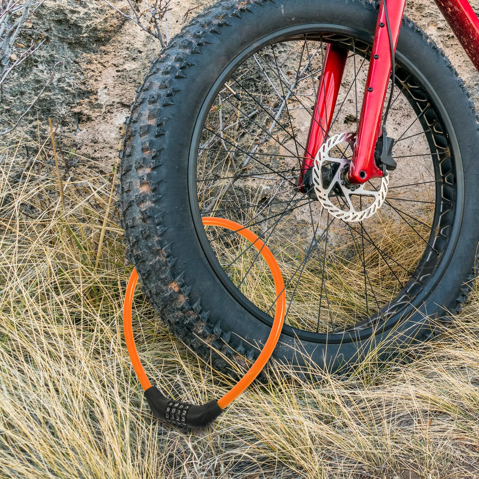 

Professional Anti Theft Bike Chain Lock Steel Core ABS Shell Portable Compact Cycling Lock for Bikes Motorcycles Beach Bags