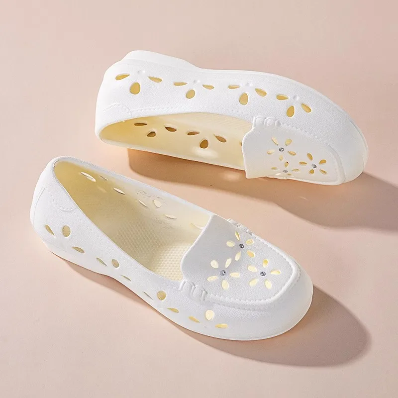 

Повседневная женская обувь XIHAHA, летняя распродажа, женская дышащая обувь в корейском стиле, легкие сандалии на мягкой подошве, танцевальные туфли из ЭВА