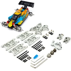 Cast Iron Suspension Arms Wheel Hubs Adjustable Motor Mount With Pinions Metal Upgrade Parts For JMRC 1213 & Wltoys Car