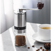 Manual Coffee Grinder 2-3 Cups Vintage Hand Coffee Mill Portable Espresso Burr Grinder
