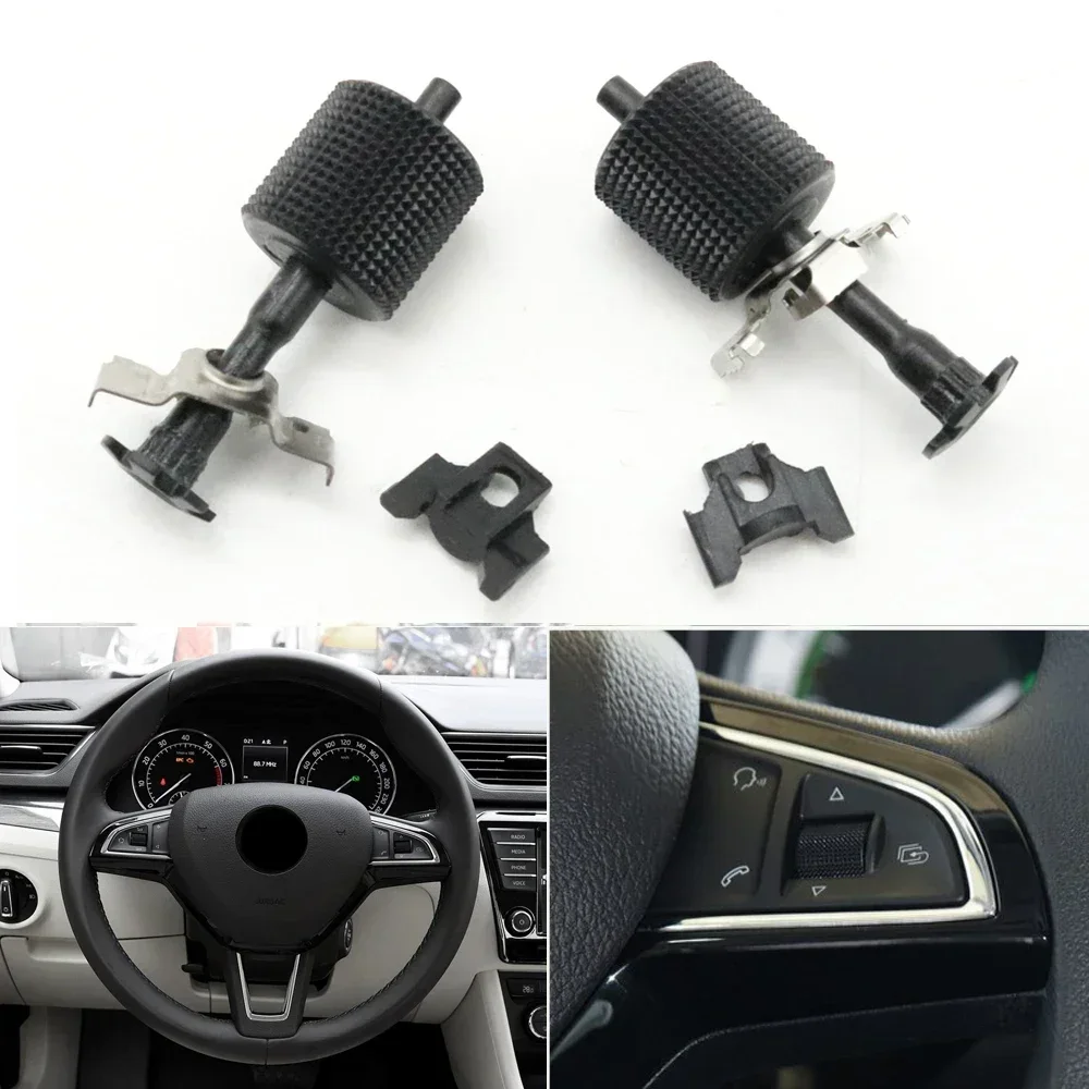 

Car Steering Wheel Volume Roll Key Control Button Roller Switch For Skoda Superb III Octavia A7 Karoq Kodiaq Fabia Scala Rapid