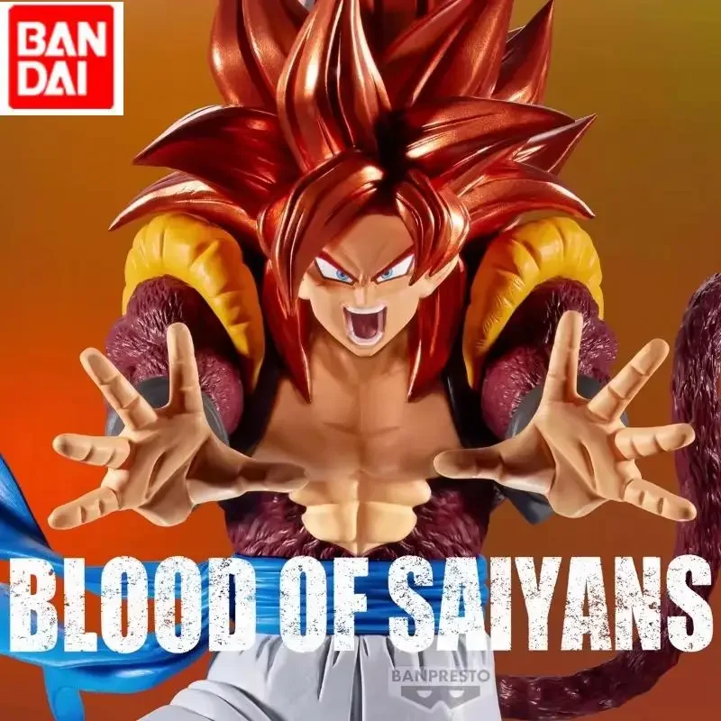 Chaud véritable BANDAI BANPRESTO DRAGON balle sang de SAIYANS Super Saiya4 Gogeta PVC Figure modèle Original poupée jouet enfants cadeau