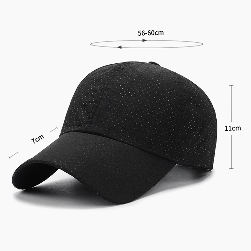 Mesh Quick Dry Cap Men Running Sports Baseball Cap Women Golf Tennis Cap Outdoor Jogging Breathable Sun Hat