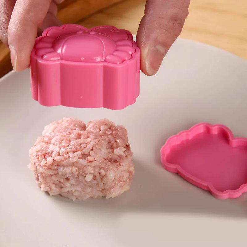 [YU][YU]Crab Shellfish Fish Onigiri Mold Home Food Utensils For Kitchen 3pcs Kit Sushi Press Convenient Japan Diy Bento Access