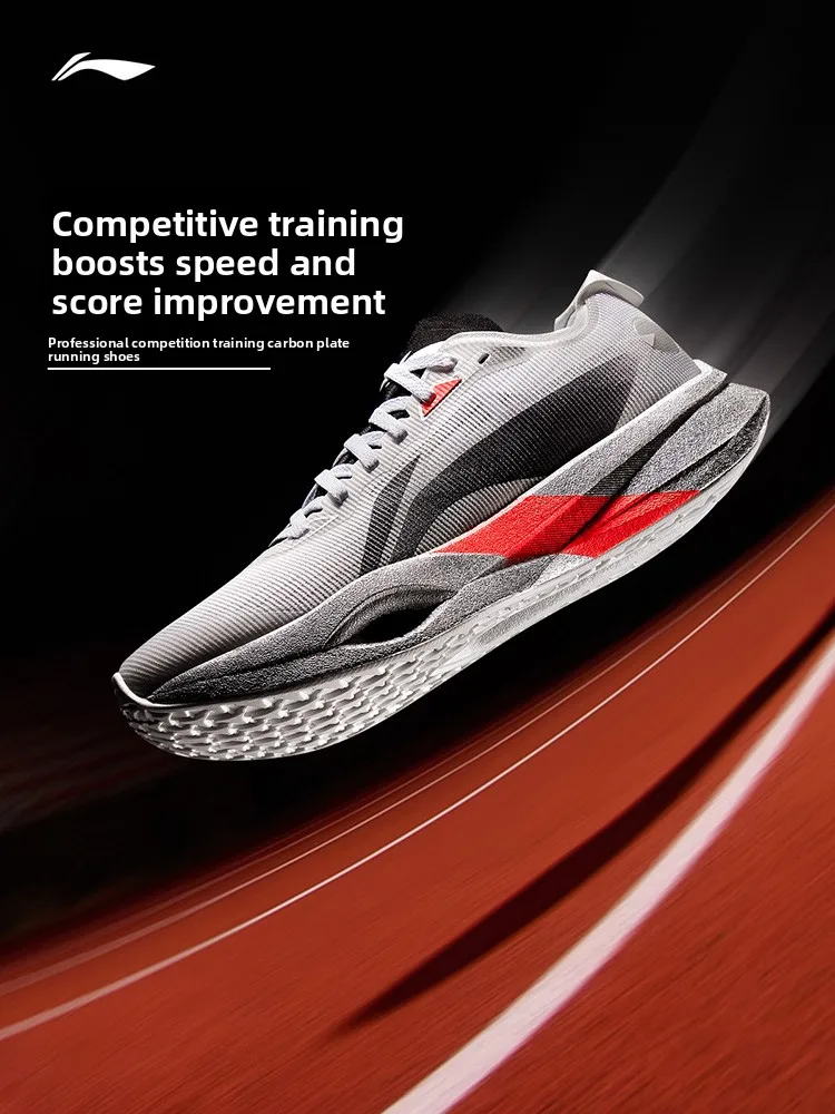 Li-Ning Zhuifeng Pro Carbon Plate Running Shoes Men Women Light Breathable Shock Absorb Rebound Racing Sneakers