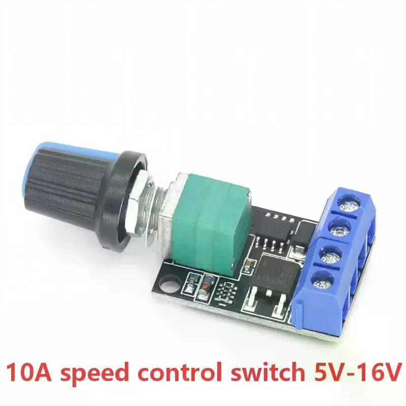 PWM DC Motor Speed Controller with Adjustable Knob Stable Performance No Spark for Electric Drill Speed Adjustment Use