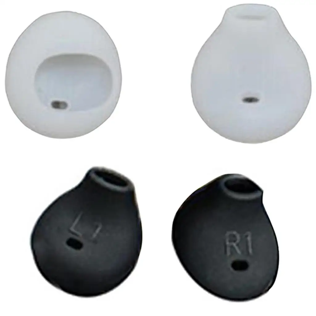 Lot de 4 ou 5 paires de coussinets d'oreille en silicone, anti-alde, pour écouteurs