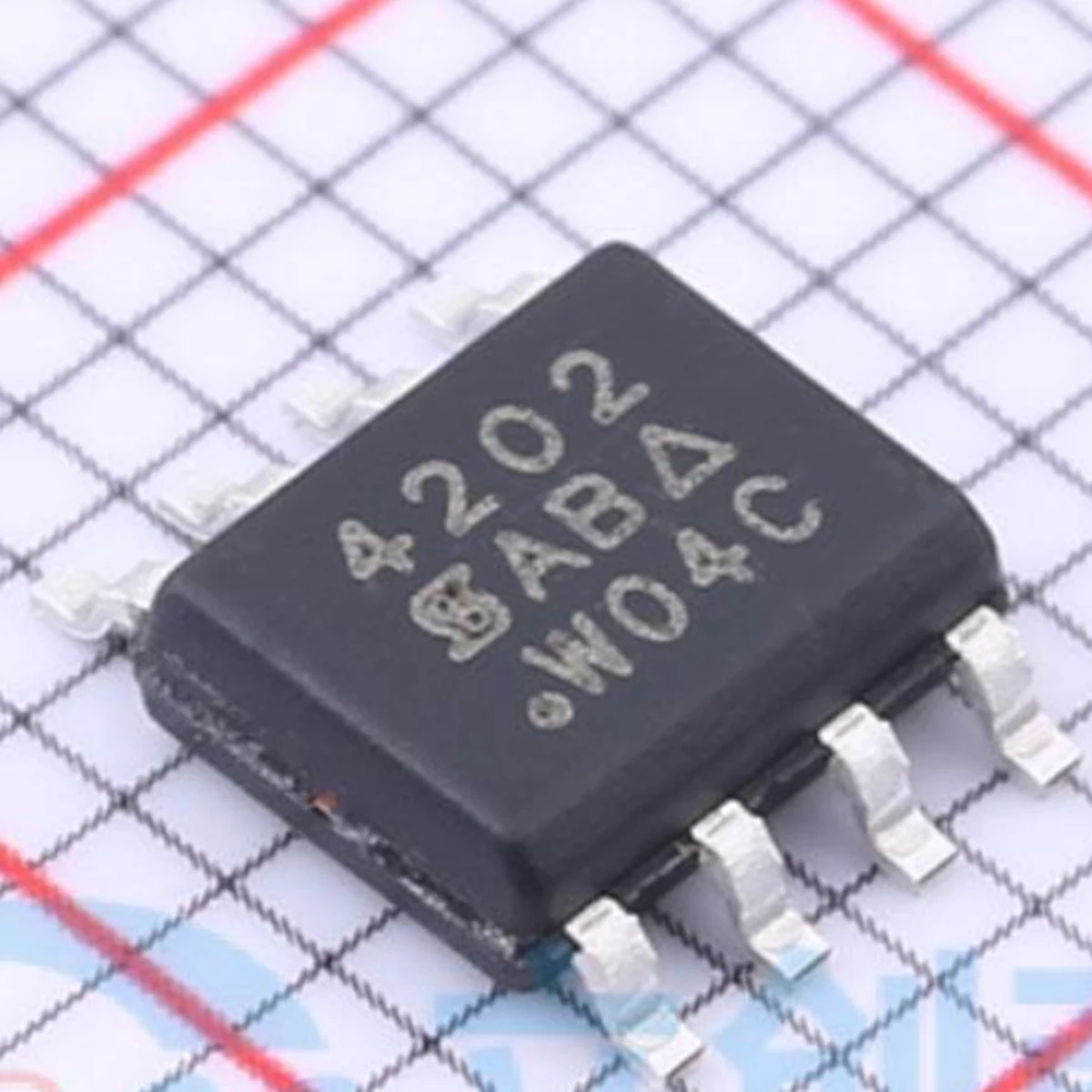 10PCS original; 4202； Field effect transistor (MOSFET) 3.7W 30V 12.1A 2 N channels; SOP-8：SI4202DY-T1-GE3