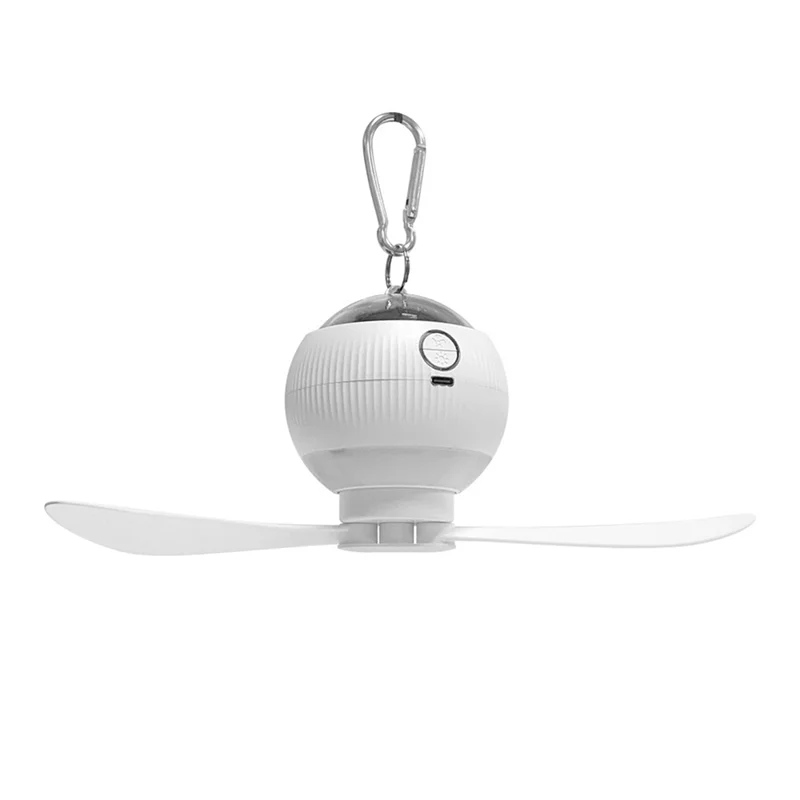 

PORK-Ceiling Fans With Lights & Starry Projection, LED Hanging Camping Fan With Remote & Timer, 3600Mah Rechargeable Battery