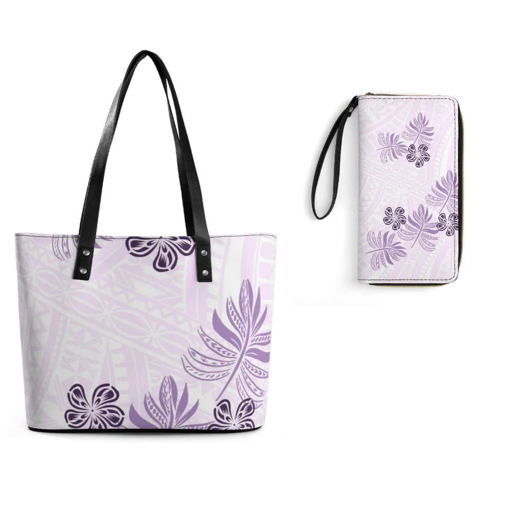 

2 / Set Leather Purses And Totes New Polynesian Combo Pack Purse Fun Print Classic Travel Custom Print New Color Fashion Wholesa