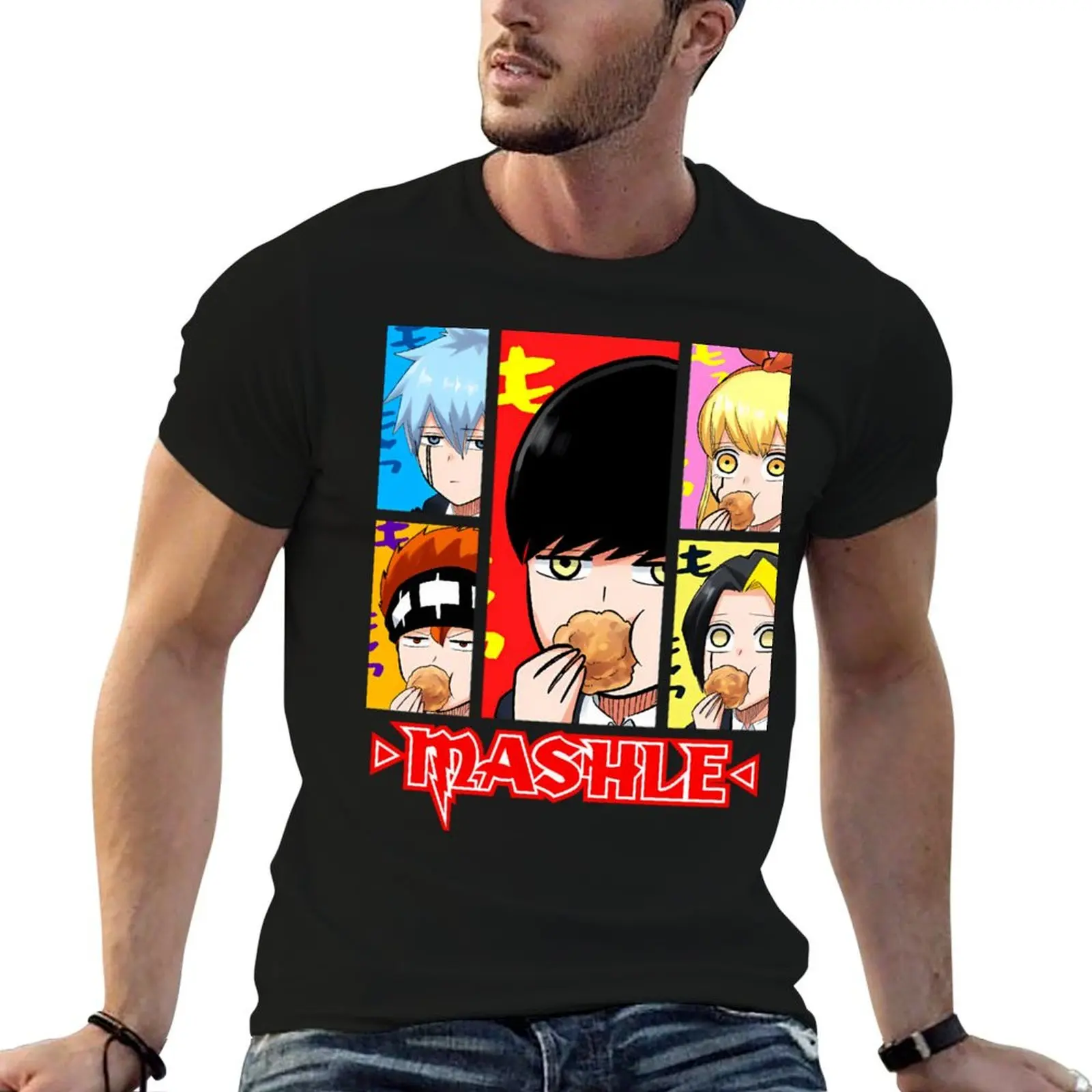 

MASHLE : Magic and Muscles T-Shirt t shirts for man cotton soft man tshirt T-Shirt