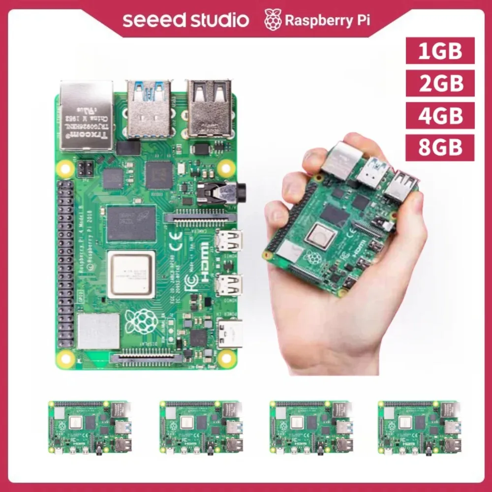 AvaCoreRaspberry Pi 4 8GB 4GB Computer Model B 1GB/2GB, Quad-core Cortex-A72, BCM2711, 2.4 GHz And 5.0 GHz IEEE 802.11b/g/n/ac W