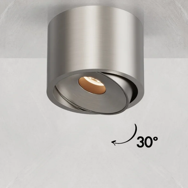 Bauhaus small-angle focused spotlights for entrance hall, adjustable from 3 degrees to 8 degrees to 15 degrees, with beam angles