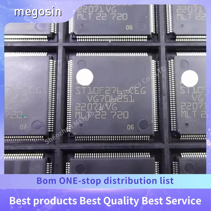 1PCS/LOT ST10F276-CEG ST10F276-CFG  ST10F276 CEG CFG CFR QFP144 Commonly used and vulnerable cpus for automotive computer boards