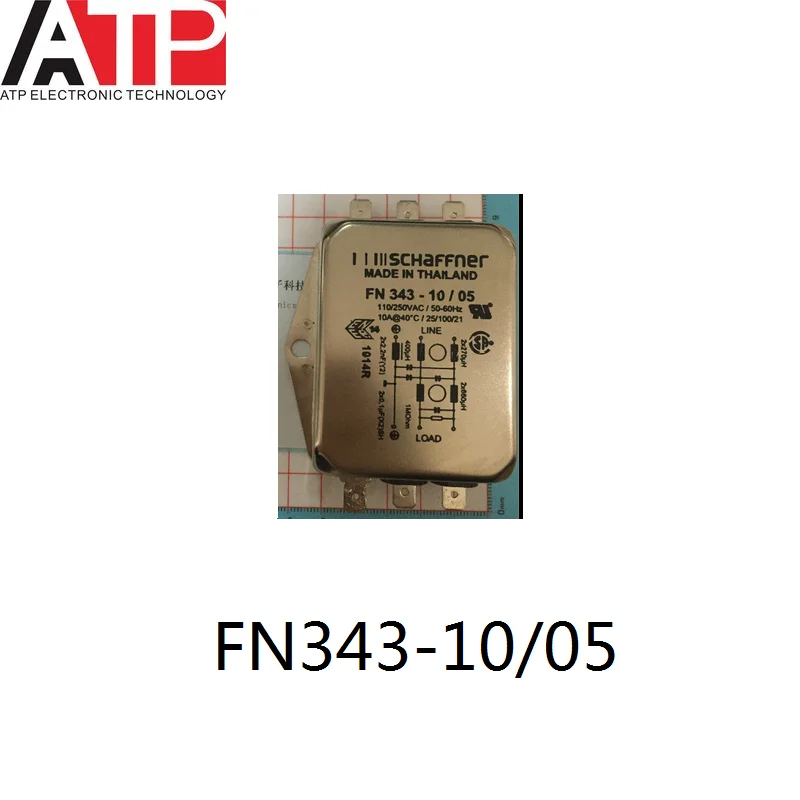 (1piece) New Original FN343-10/05 FN343-10-05 Power Line Filters 10A 250VAC 50/60HZ