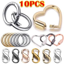 メタルopenable Carabiner、o Ring Spring clasps、キーチェーンリング、バッグクリップフック、ドッグチェーンバックル、DIYジュエリー用コネクタ