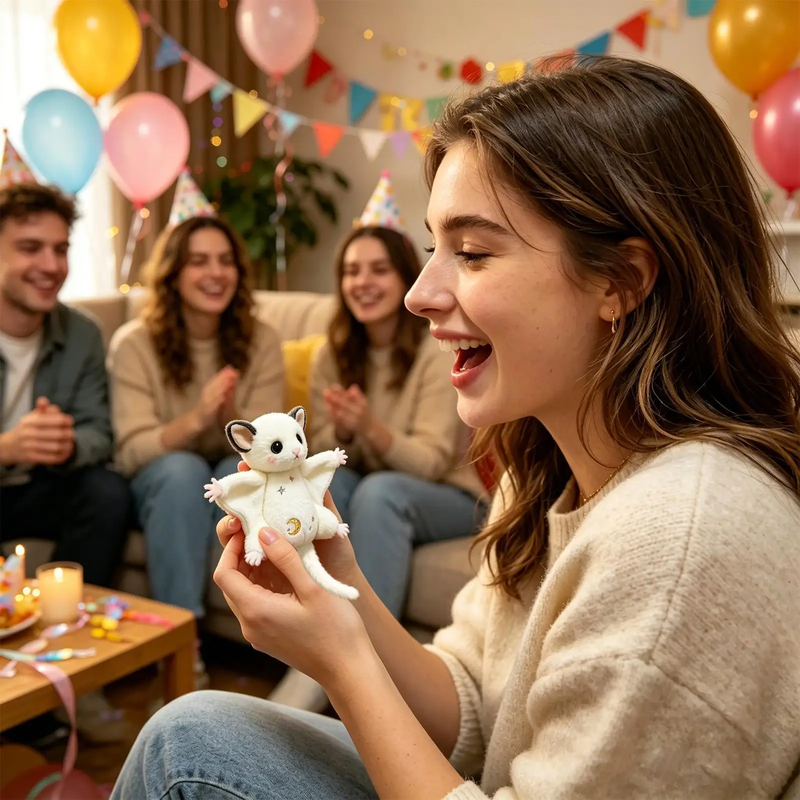 

Новинка 2026: Милый плюшевый брелок-летяга, мягкая игрушка-брелок, эстетичный аксессуар для сумки, культурный подарок