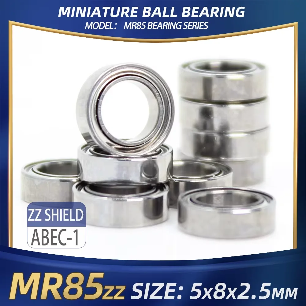 10PCS MR85ZZ Bearing 5*8*2.5 mm Miniature Ball Bearings L-850ZZ ID 5 mm MR85 ZZ MR95 MR105 MR115 685 695 625 605 635