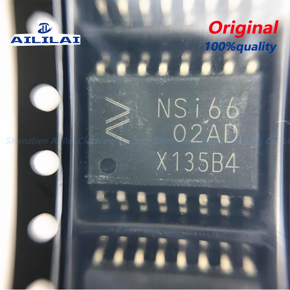 5pcs New NSi6602 NSI6602A-DSWR SOP-16 NSI6602AD Lsolated Dual Channel Drives Operating Temperature:-40℃~125℃