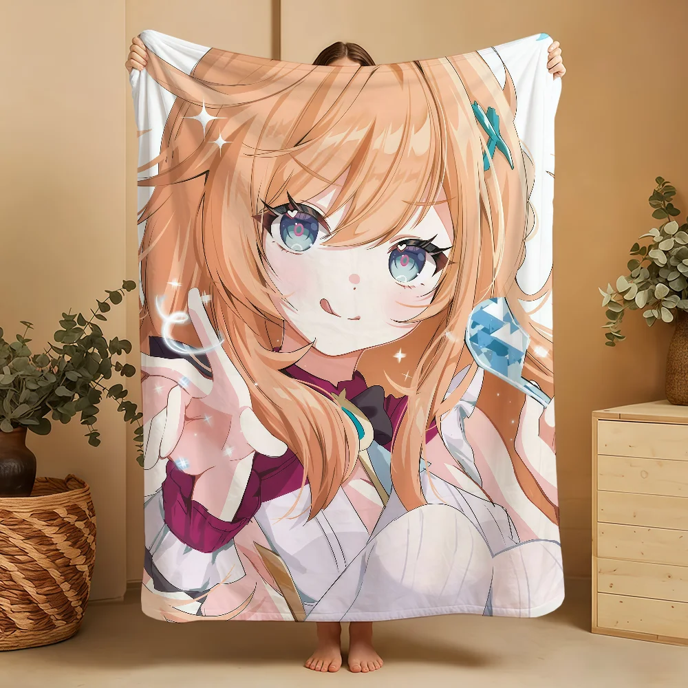 Genshin Impact Escoffier Blanket Throw Super Cosy Plush Living Room Sofa Couch Childish Birthday Gifts