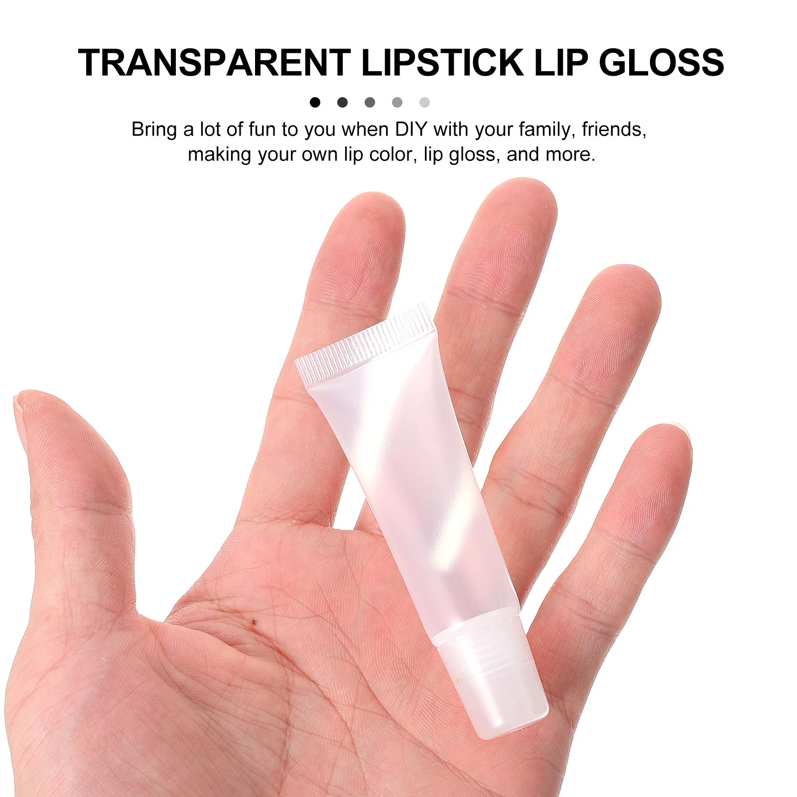 10pcs Empty Gloss Tubes Mini Portable Travel Use Small Lip Gloss Holder Refillable Containers For Diy Lip Glazes Storage