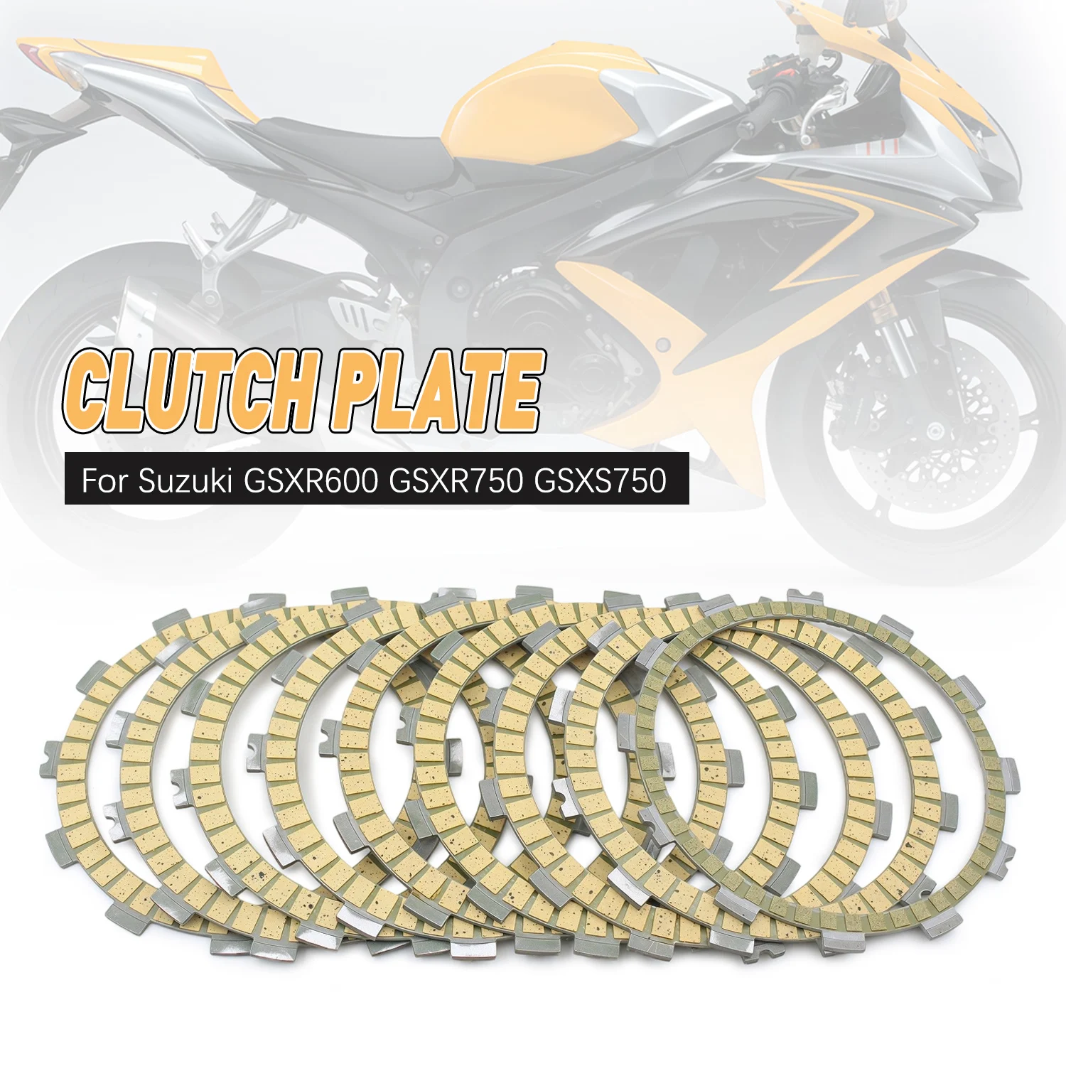 Motorcycle Clutch Plate Friction Disc For Suzuki GSXR750 2006-2021 GSXR600 2008-2021 GSXS750 2015-2020