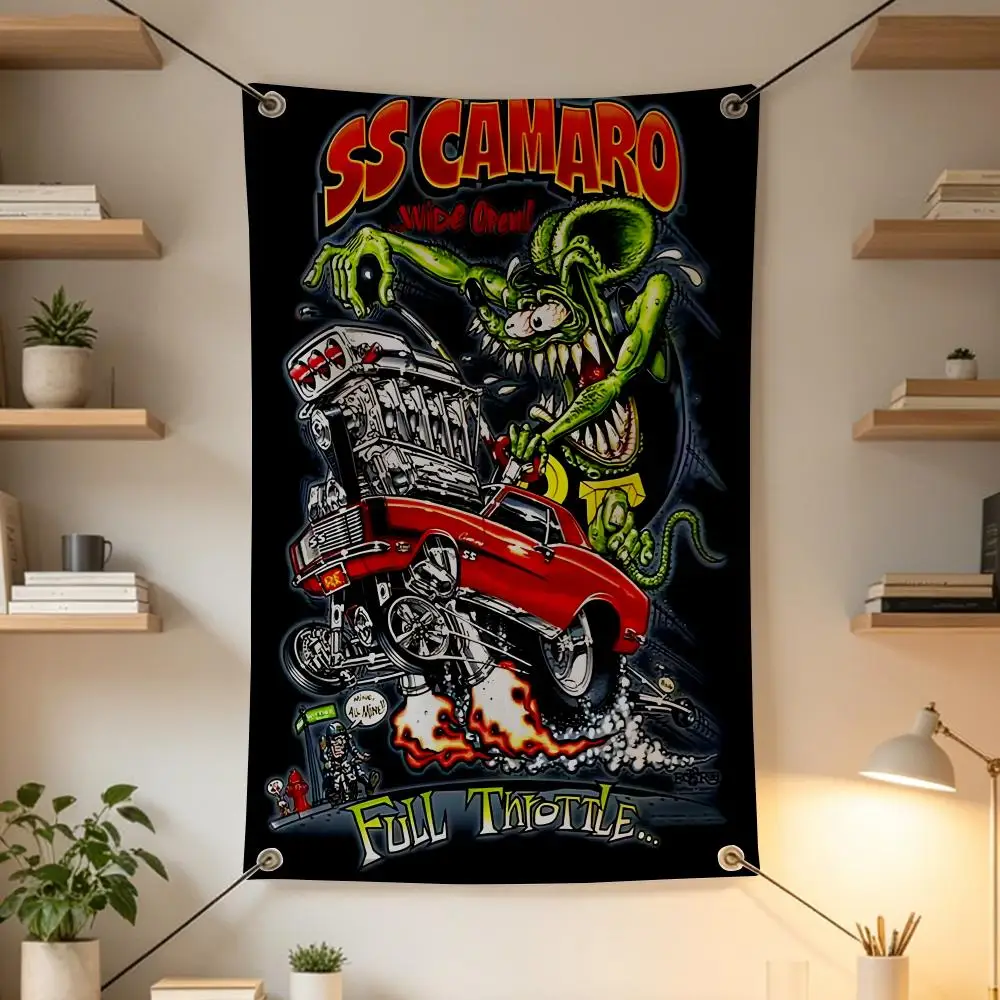 Art R-Rat Fink Flags, Outdoor Decorations, Music Bars, Home Interiors, Patio and Garden Decorations
