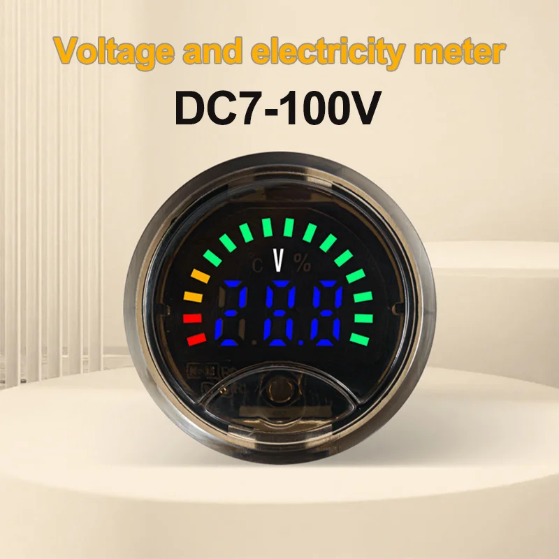 Mini Digital Voltmeter DC 7-100V High Precision Car Voltage Gauge Voltage Meter Volt Detector Tester Battery Capacity Indicator