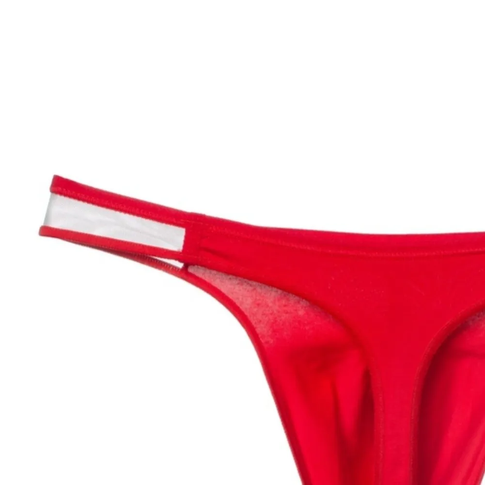 Simple Mens Thongs T-back G-strings Lightweight Comfortable Pouch Low Waist Stretch Man Seamless Briefs Underwear