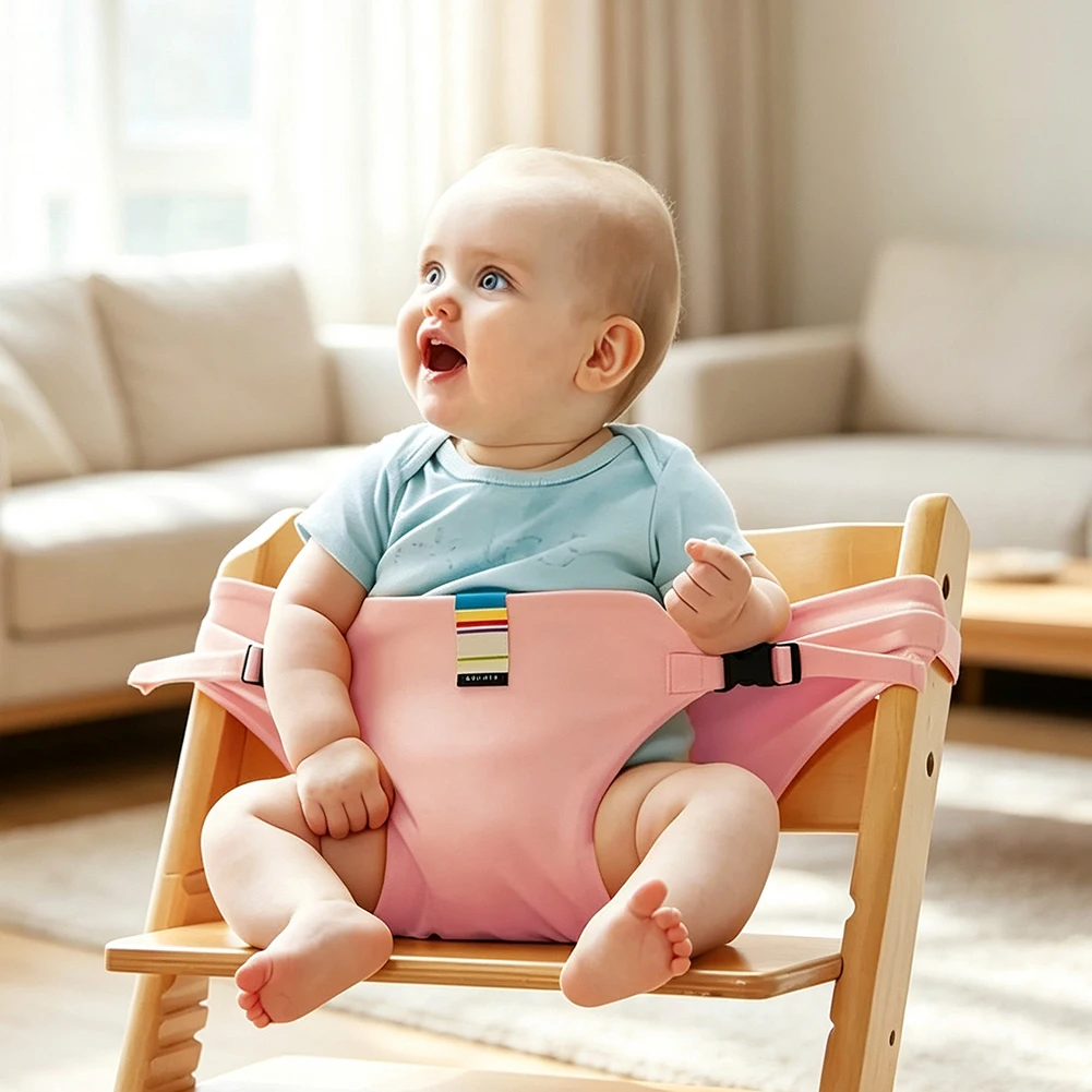 Baby Dining Harness High Chair Feeding Boosters Seats Belt Restraint Prevent Toddler From Falling Foldable Portable Carry