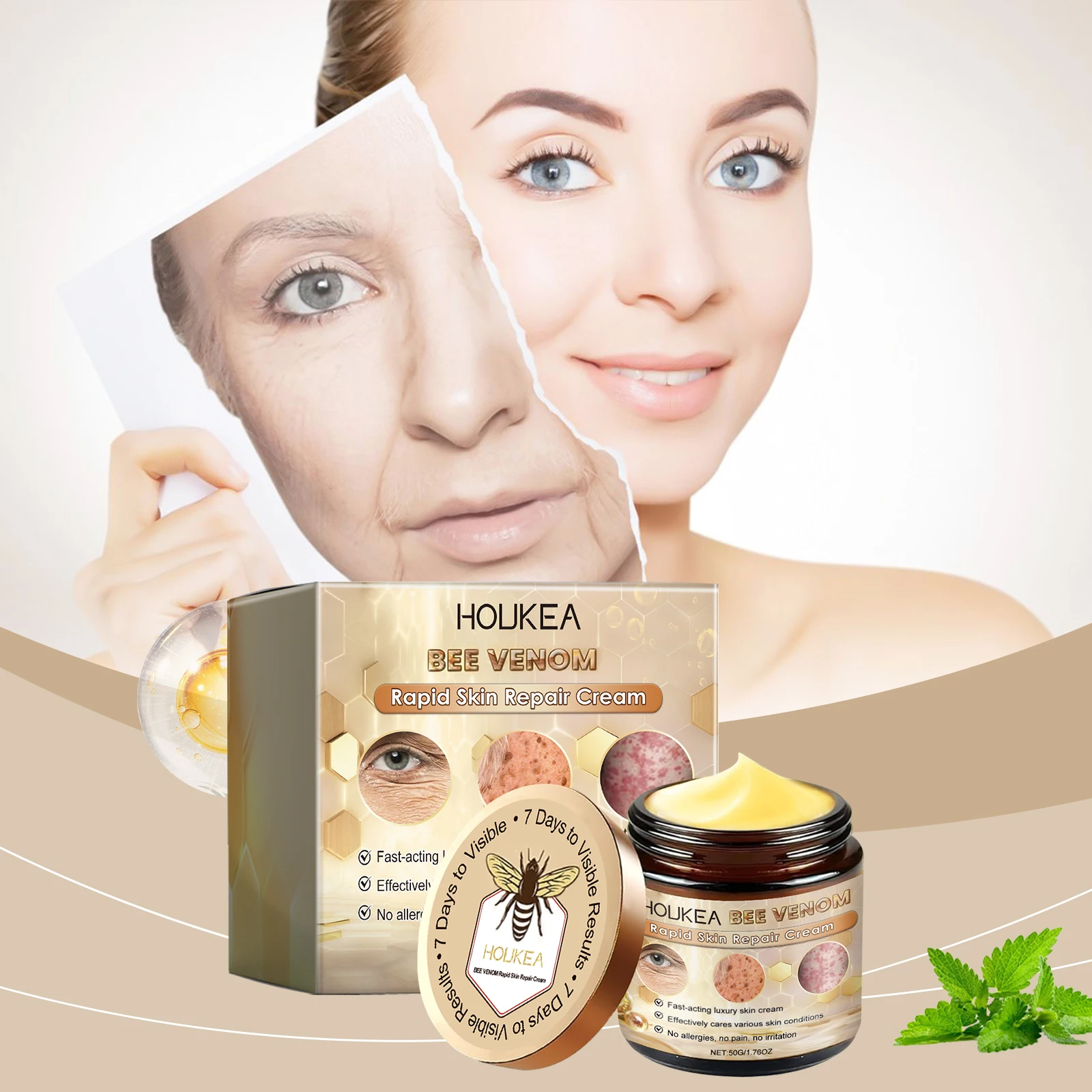 "Creme Hidratante Profundo - Creme Facial de Hidratação Intensa e Barreira Protetora para Pele Seca e Desidratada |   Nutrimento 24 horas para