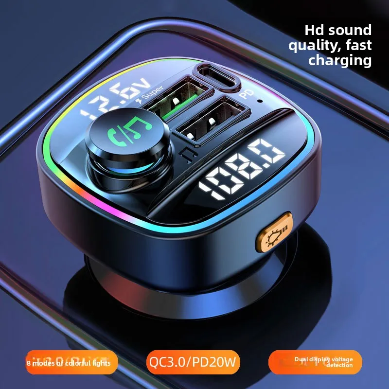 

Новый автомобильный MP3-плеер с двойным дисплеем, Bluetooth, детектором напряжения, быстрой зарядкой PD20W и FM-трансмиттером