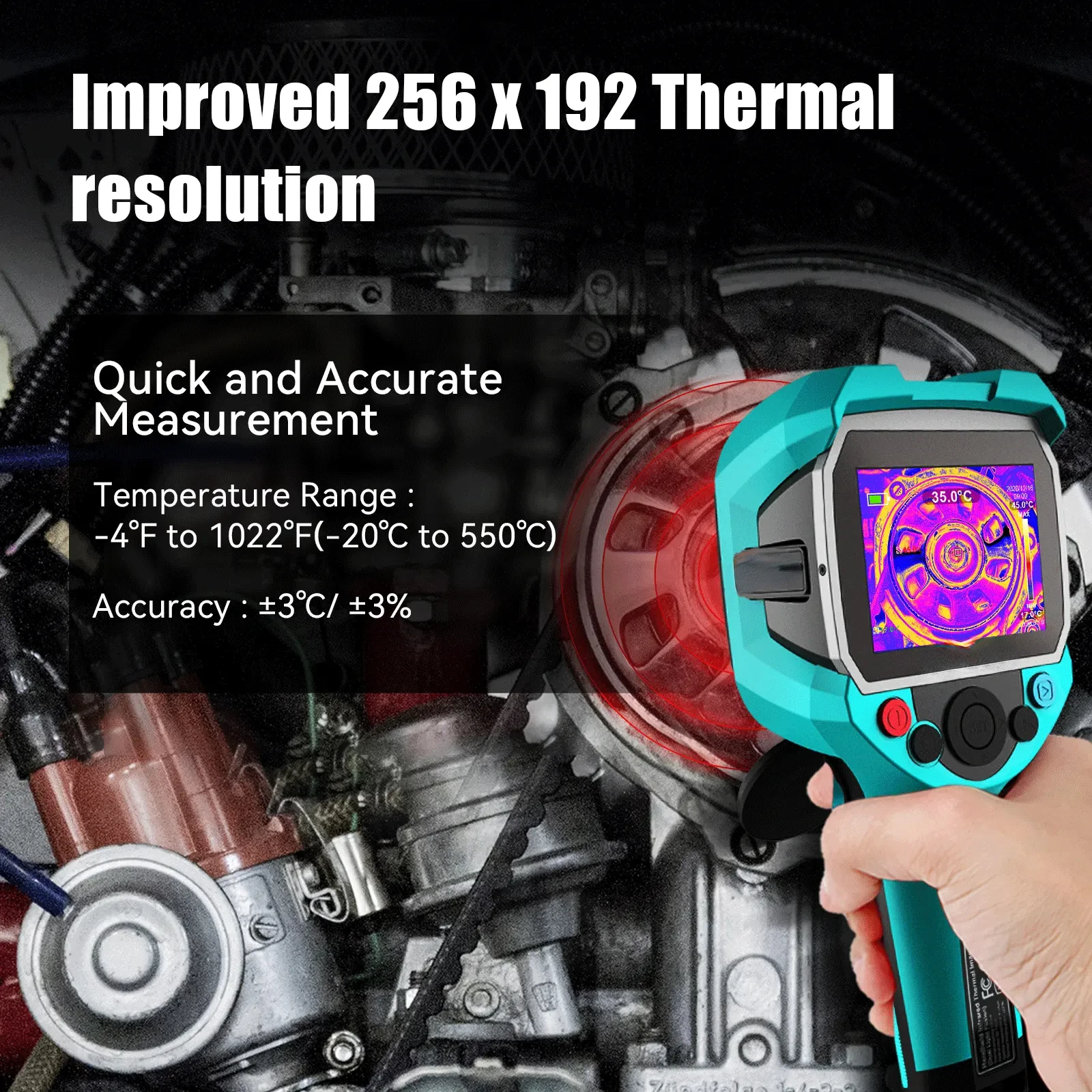 TR256A USB Thermal Camera 256x192 Water Leak Detector Tool For Repair