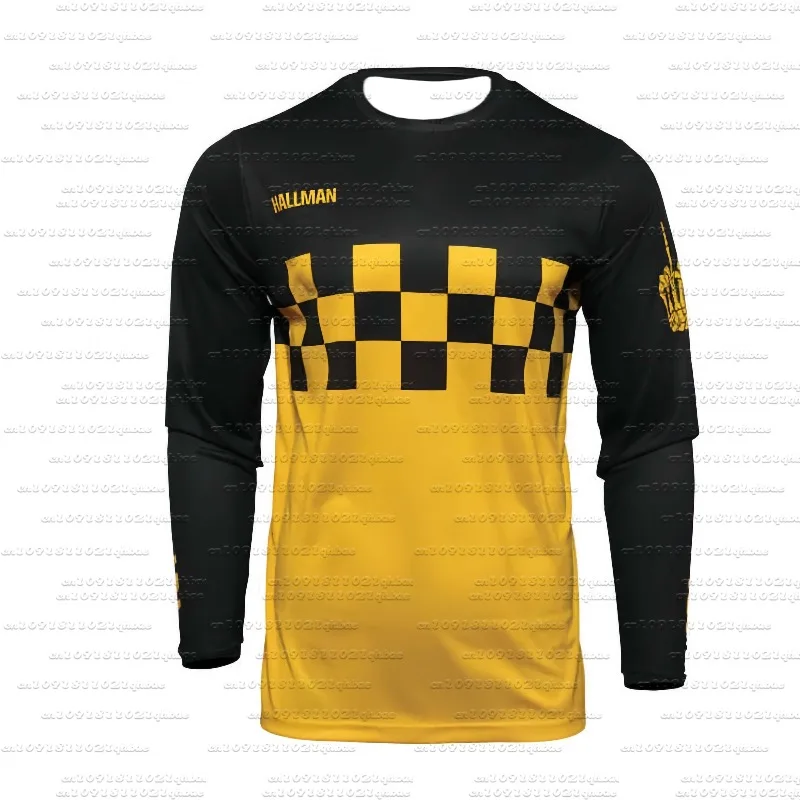 

Men's Motorcycle Down T-Shirt, Motorcycle Off-Road T-Shirt, MTB Shirt, Breathable Quick Dry 3D Printed Long Sleeves