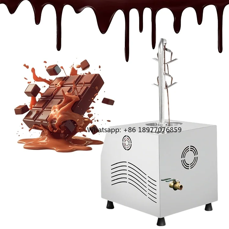 2026 5.5L 304 Stainless Steel 1000W Hot Chocolate Dispenser One-stop Service Fully Automatic Chocolate Tempering Machine