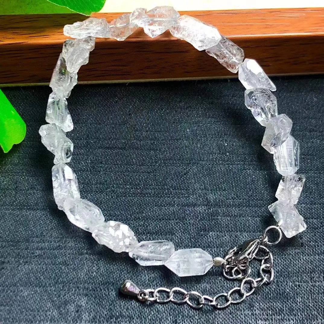 Popular Selling Natural Herkimer Diamond Crystal Healing Rough Gemstone Bracelet Fashion Jewelry For Gift