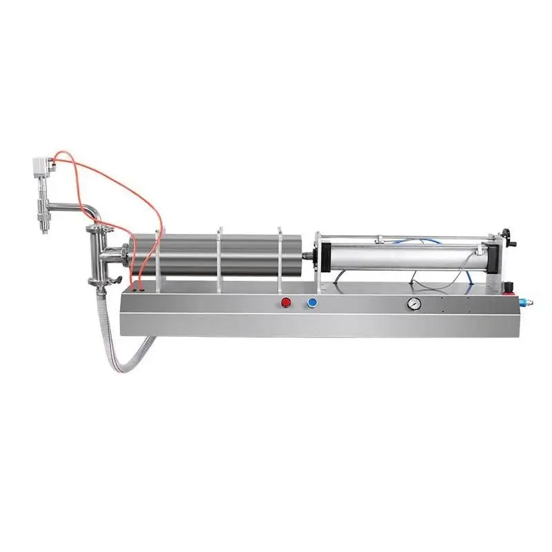 Horizontal Single Nozzle NC Liquid Filling Machine, Stainless Steel Juice & Water Plastic Bottle Filler