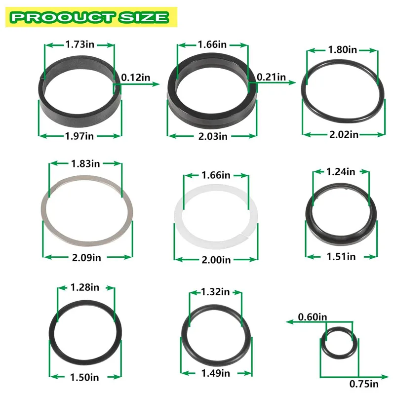 Hydraulic Cylinder Sealing kit AE43288 Suitable for John Deere 430 6500 385 6100 375 566 435 6600 530 1207 330 446 1217 335 Etc.