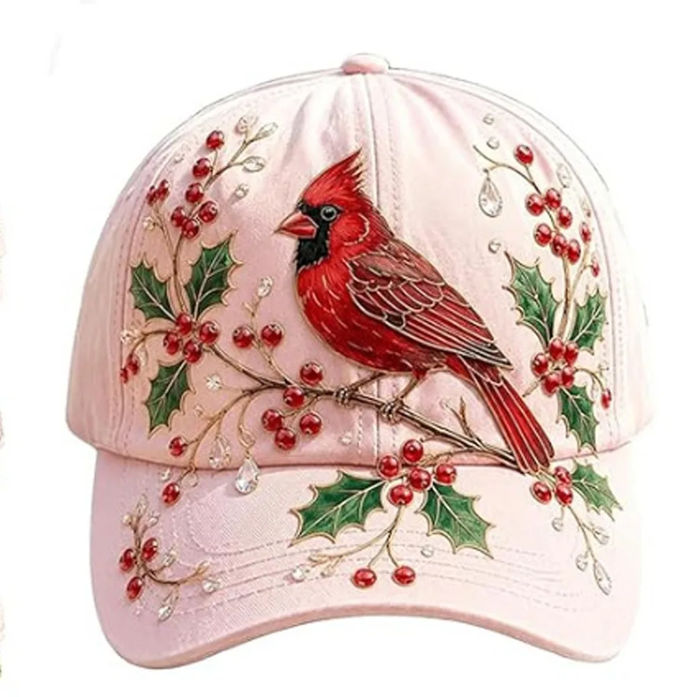Breathable Garden Morning Cap Adjustable Soft Cotton Sports Sun Hat Hummingbird Flowers Animal Pattern Baseball Cap For Women