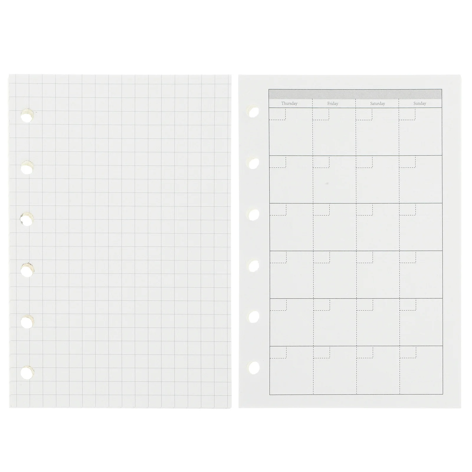 4Pcs Mini Binder Notebooks Portable Loose-Leaf Notepad Small Notebook Creative Scrapbook for Students Office School