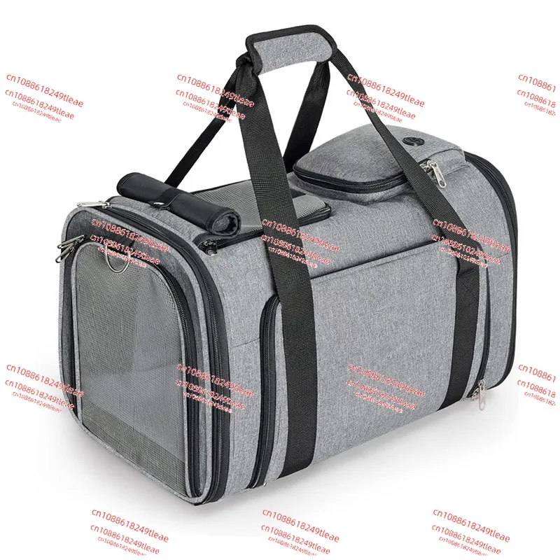 

2025 New Design Large Space Expandable Oxford Aviation Pet Soft Bag Portable Breathable Backpack with Zipper Closure for Cats
