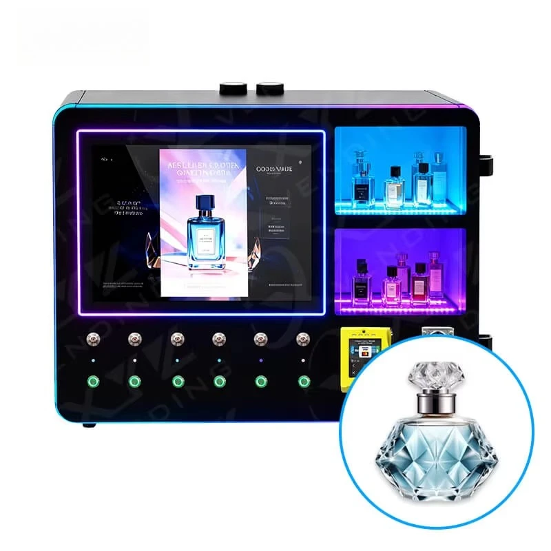 

Настенный автоматический дозатор-распылитель парфюмерии, настраиваемый круглосуточный вендинговый аппарат самообслуживания для продажи, коммерческое оборудование