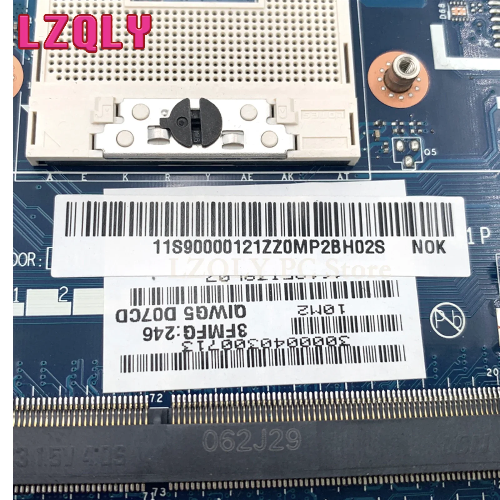 LZQLY-Placa-mãe portátil para Lenovo, placa de vídeo, placa principal de 1GB, teste completo, G480, 11S900001, QIWG5 _ G6 _ G9, LA-7981P, HM77, DDR3, GT610M