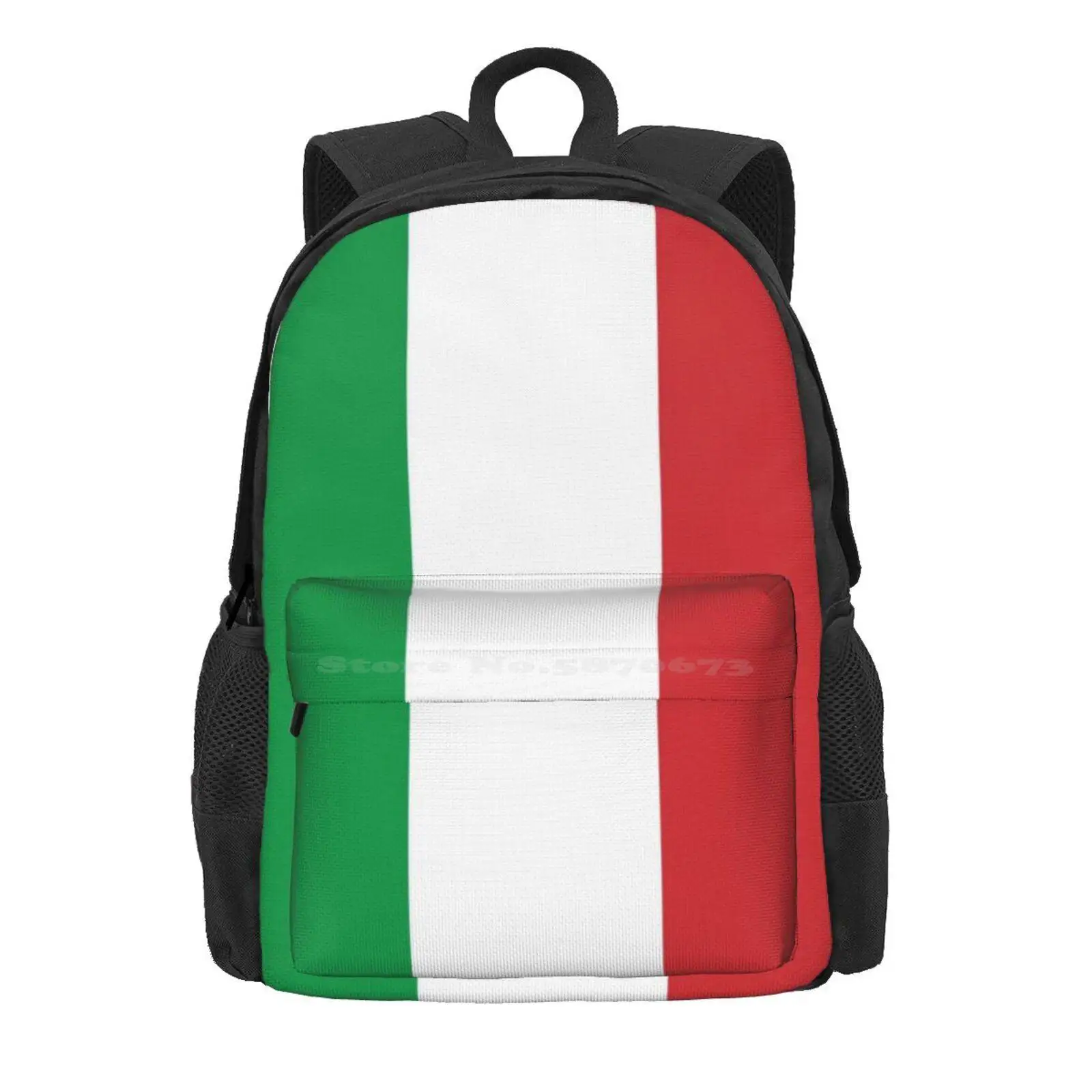 Flag Of Italy - Italian Flag Hot Sale Schoolbag Backpack Fashion Bags Flag Italian National Green White Italy Red Venice Roma