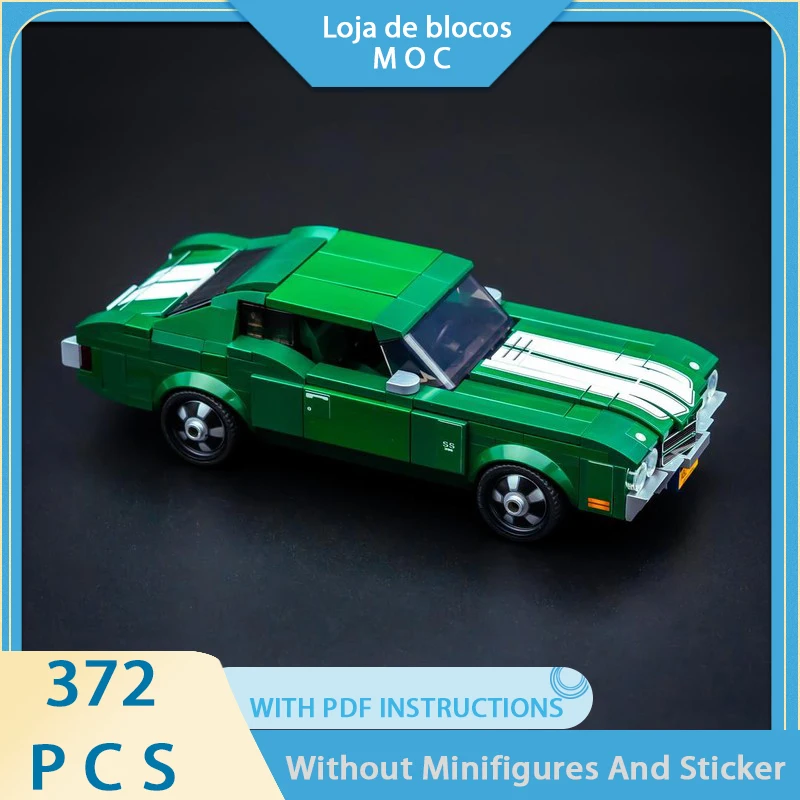 

Изысканный новый продукт: конструктор MOC, модель автомобиля из фильма, Chevrolet Chevelle SS, технологичный модульный детский набор для самостоятельной сборки.