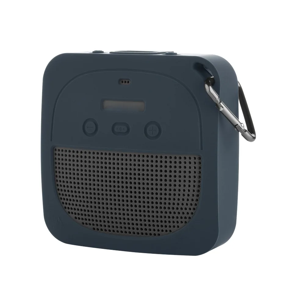 

Silica Gel Sound Cover Fall Prevention Buckle Audio Storage Waterproof Sound Protection Shell for Bose SoundLink Micro Camping