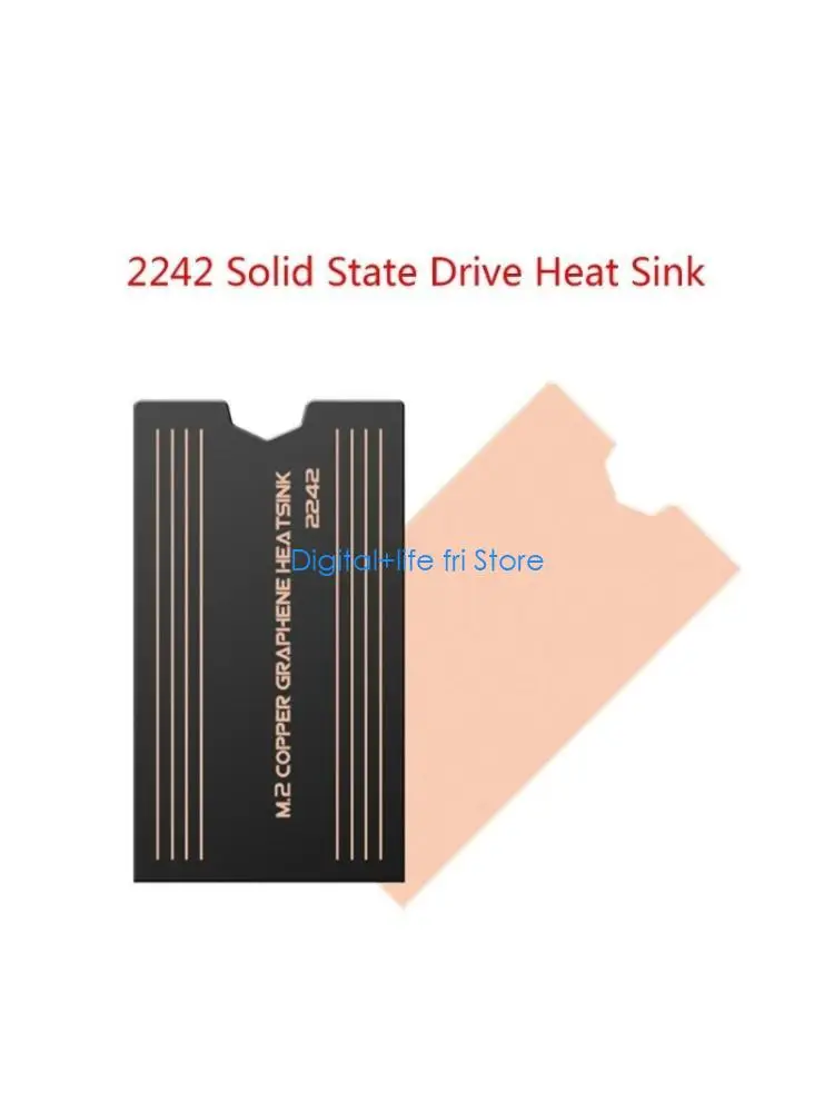 E06D Effective 2242 SSD Heat Sink Heat Dissipation Solution for 2242 SSD Metal Cooling Vest Easy Installation  Cooling